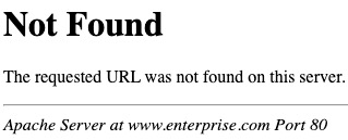 404 not found error